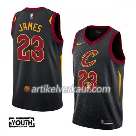 NBA Cleveland Cavaliers Trikot LeBron James 23 Nike 2017-18 Schwarz Swingman - Kinder